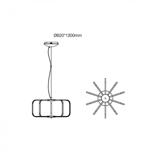 ثريا قفص الكريستال ليد 85وات 8973