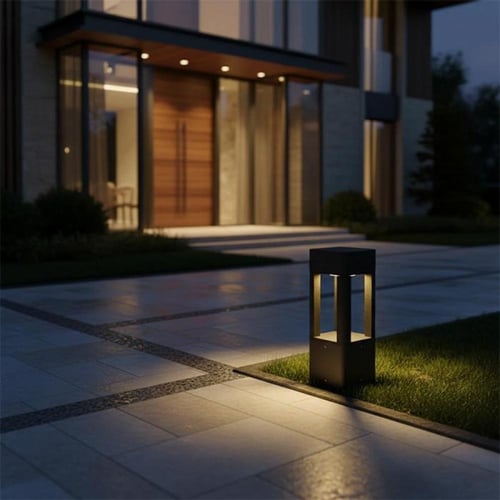 عامود مشايه كيوب اسود 30 سم 1055