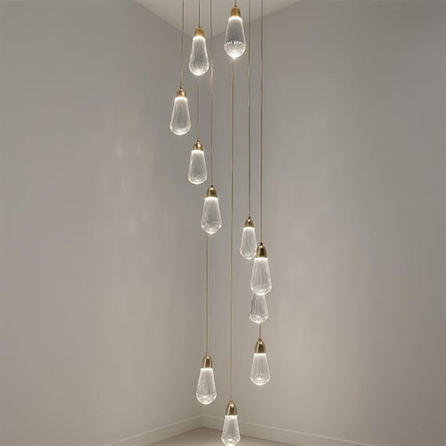 ثريا كارات 13حبة كريستال كروم ليد ورملايت 60 سم TF...