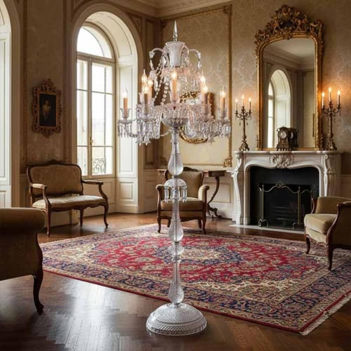 ستاند 8 أذرع بكارات كريستال كروم 9031-8FL