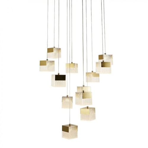 ثريا ايسا باللون الذهبي مكعبات ورملايت بعدة مقاسات...