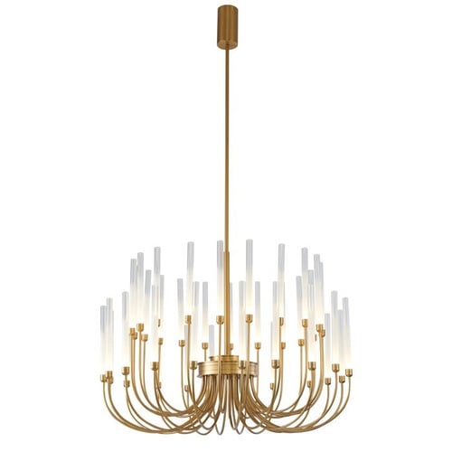 ثريا سكولاري دائري ليد ورملايت ذهبي XQ-008