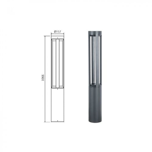 عامود مشايه مودرن مفرغ دائري 9144