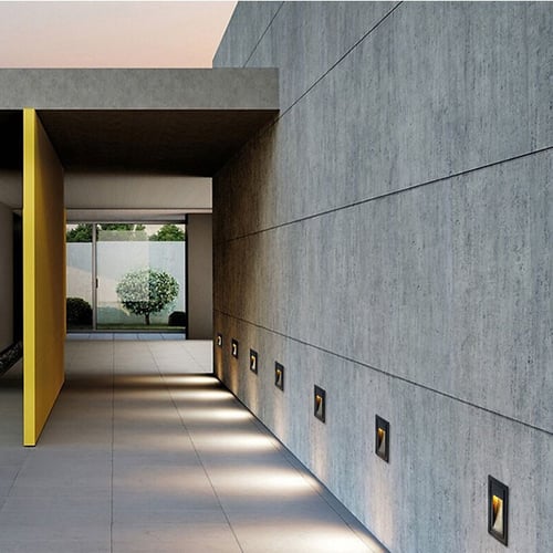 إنارة درج دفن أسود طولي DL0396