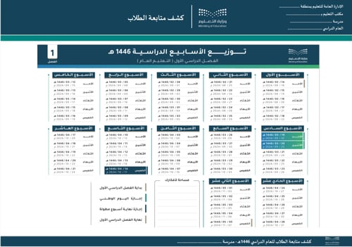 كشف متابعة الطلاب