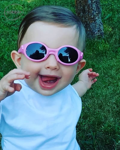 نظارة الطفل الشمسية ( وردي) تحمي من الأشعة البنفسج...