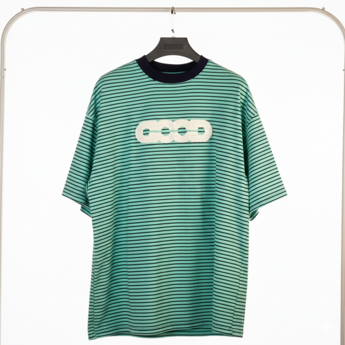 Lines & Logo Oversized Tee - Green Mint