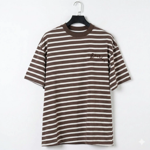 "Amiri" striped T-shirt - Classic Brown