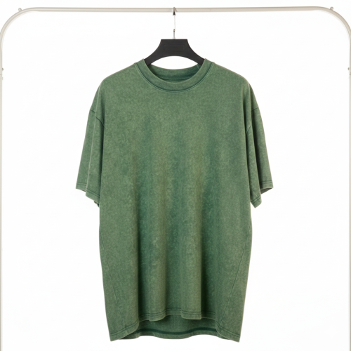 Olive Drab T-shirt - Acid Wash