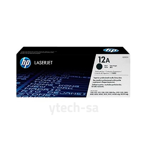حبر طابعة HP ليزر جيت 12A أسود HP 12A Laserjet Bla...