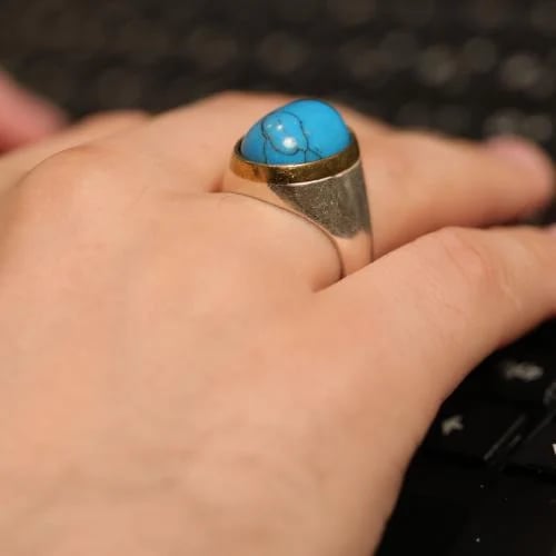 Turquoise ring C-0102