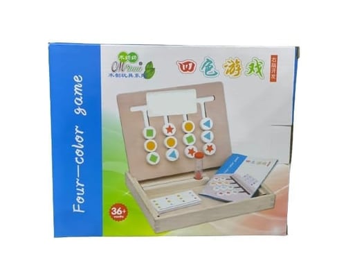 لعبة مطابقة الأشكال الخشبية للأطفال