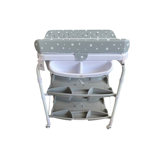 طاولة متعددة الاستخدامات لتغيير ملابس الأطفال مع ح...