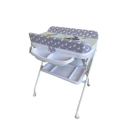 طاولة متعددة الاستخدامات لتغيير ملابس الأطفال مع ح...