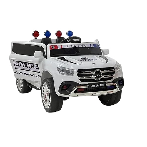 شرطة كهربائية للأطفال – أبيض، 12 فولت، دفع رباعي،...