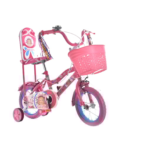 سيكل بناتي بمسند وسلة أمامية مقاس متعدد