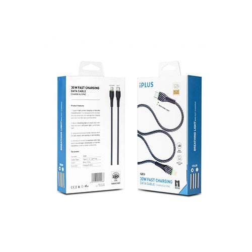 كيبل قماش PD (منـ تايب سي الـ ايفون) L128 IPLUS