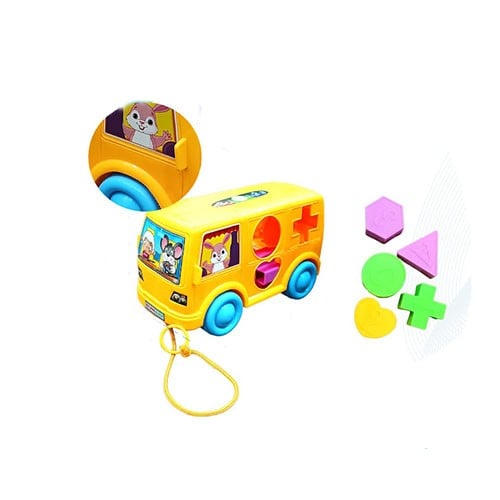 لعبة تعليمية مكعبات حبل الحافلة للأطفال