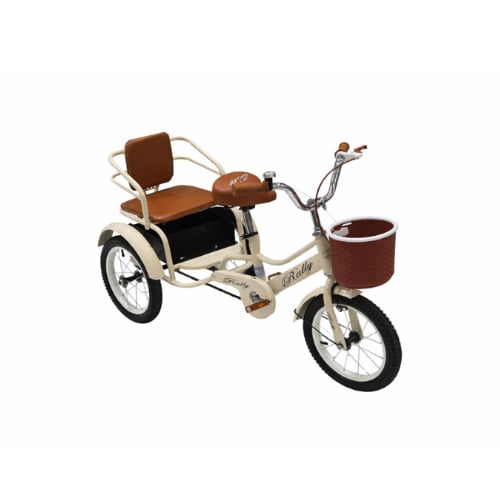 دراجة أطفال ثلاثية بعجلتين خلفيتين ومقعدين – مقاس...