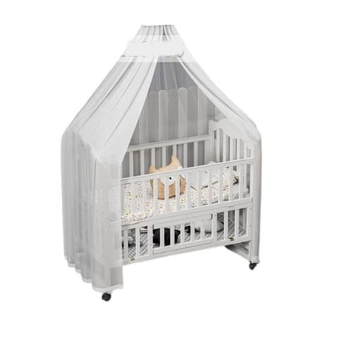 سرير خشبي للأطفال متعدد الوظائف مع إمكانية الدمج م...