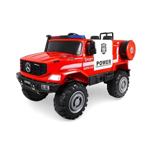 سيارة جيب شرطة كهربائية للأطفال 2 محركات وتحكم عن...