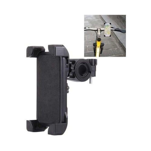 حامل جوال عالمي للدراجة قابل للدوران ٣٦٠ درجة أسود...