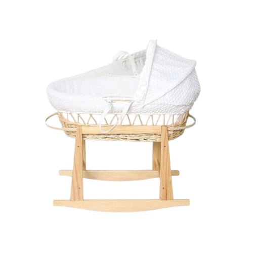 سرير سلة موسى لأطفال حديث الولادة و قاعدة هزاز خشب...