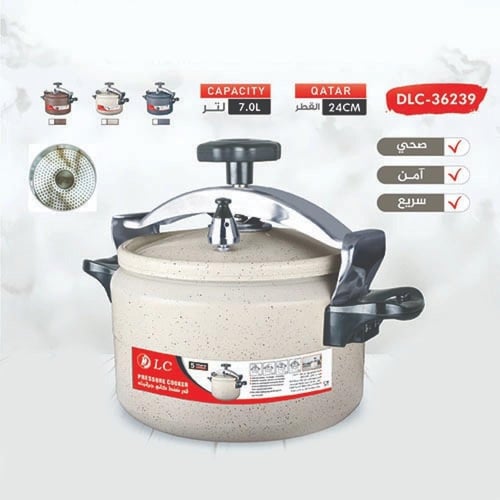 قدر ضغط كاتم جرانيت LC سعة 9 لتر قطر 26 سم موديل D...