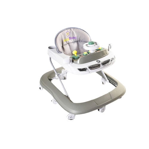 مشاية أطفال مع ارتفاع قابل للتعديل و شريط ألعاب مو...