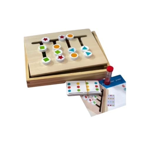 لعبة مطابقة الأشكال الخشبية للأطفال