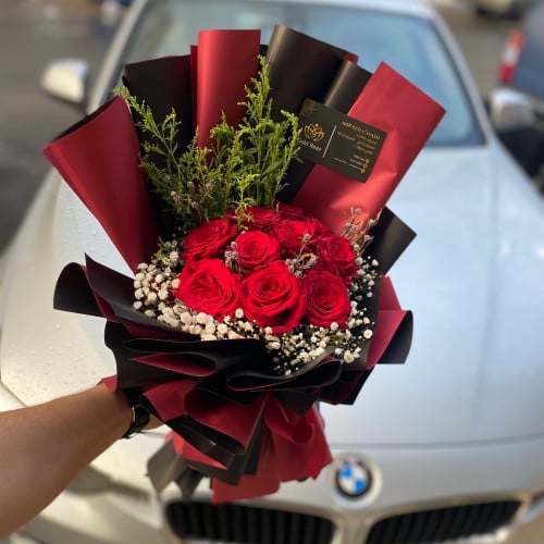 بوكيه ورد احمر RD