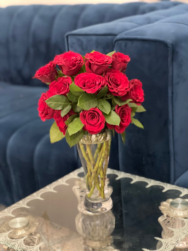 فازه ورد الاحمر