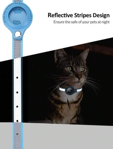 طوق عنق مخصص لجهاز التتبع للقطط والكلاب - الوان مخ...