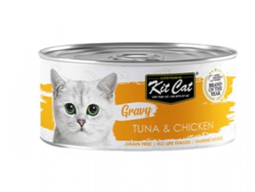 كت كات جرايفي معلبات دجاج وتونا بالمرق 70غ