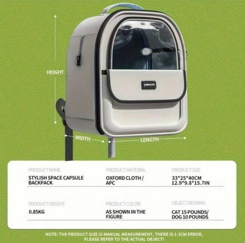 حقيبة تنقل للقطط والكلاب بألوان مختلفة