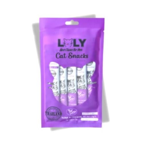 لولي مكافآت للقطط بنكهة التونا والدجاج 15x5 جم