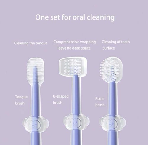 مجموعة العناية بالاسنان والفم للقطط والكلاب (3 قطع...