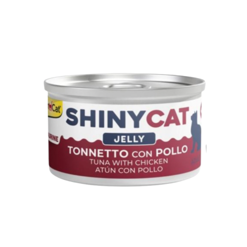 شايني كات معلبات طعام رطب بالتونا مع الدجاج في الج...