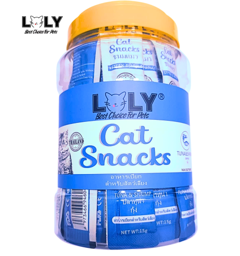 لولي مكافآت للقطط بنكهة التونا مع الدجاج 15x30 جم