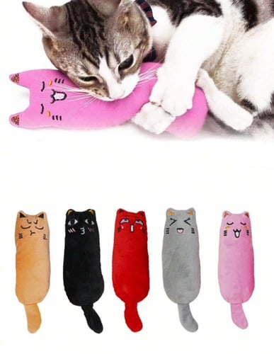 لعبة تفاعلية مخدة على شكل قط محشوة بالكات نيب