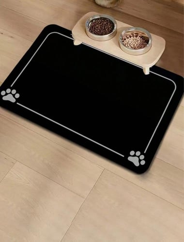 حصيرة مطاط (فرشة) لطعام القطط والكلاب بألوان مختلف...