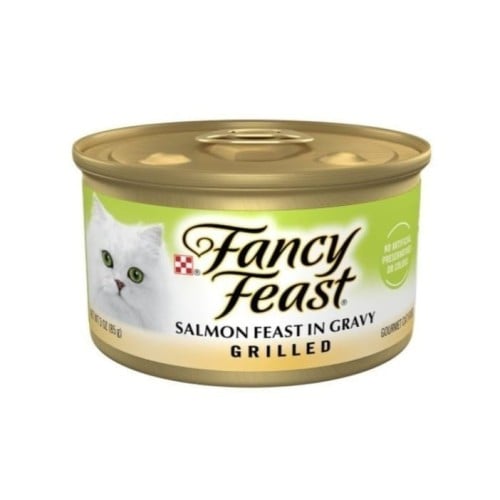 فانسي فيست طعام رطب بنكهة السالمون المدخن في المرق...