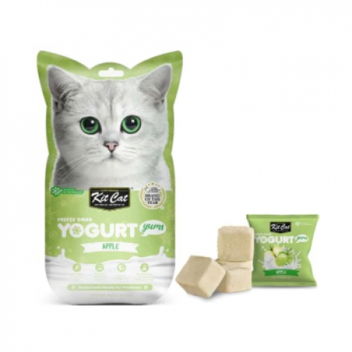 كت كات يوقارت مكافات مجففة للقطط بنكهة التفاح 10غ