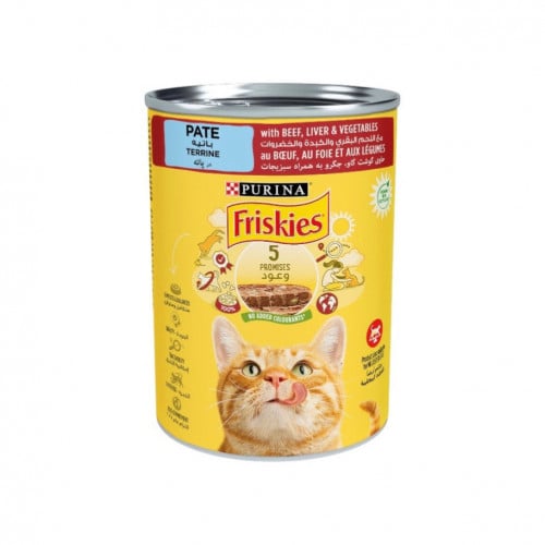 بورينا فريسكس باتيه اكل قطط لحم بقر والخضروات 400...