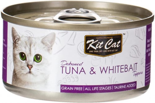 كت كات اكل رطب بالتونا وصغار السمك للقطط 80 جرام