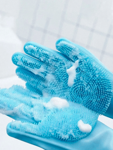 زوج (قفازبن) للعناية بالقطط والكلاب بألوان مختلفة