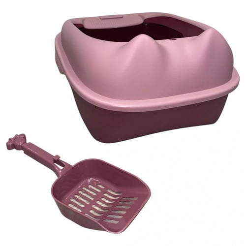 حوض رمل مع سكوب للقطط بعدة الوان واحجام