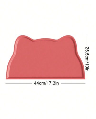 حصيرة سيليكون (فرشة) لطعام القطط والكلاب بألوان مخ...