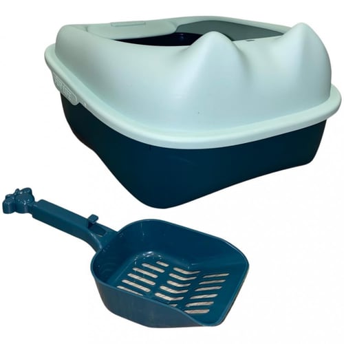 حوض رمل مع سكوب للقطط بعدة الوان واحجام