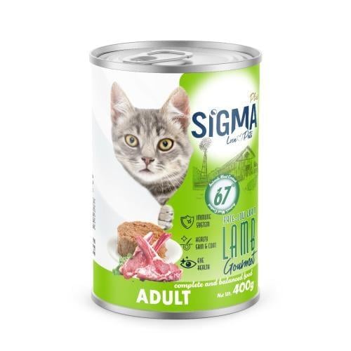 معلبات سيقما طعام رطب مهروس بنكهة لحم الضأن للقطط...